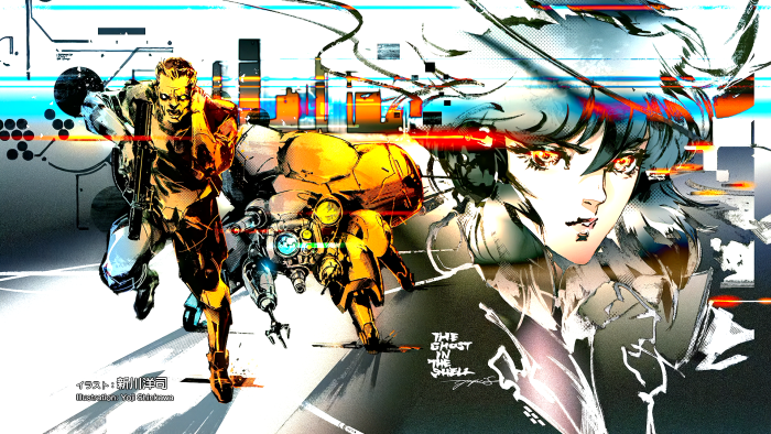 Motoko Kusanagi and Batou from Ghost in the Shell