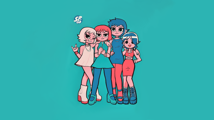Envy, Kim, Ramona, and Knives from Scott Pilgrim