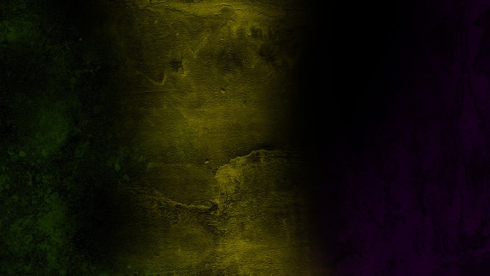 Dark Textured Wall with Green Yellow and Purple Gradients