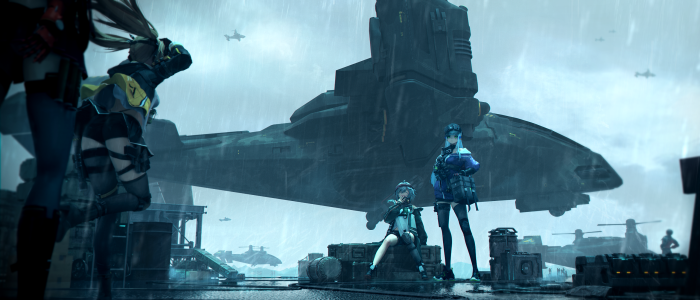 Girls' Frontline 2 Exilium Characters in the Rain