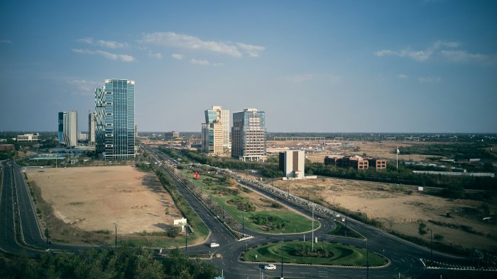 Aerial View of GIFT City in Gujarat India