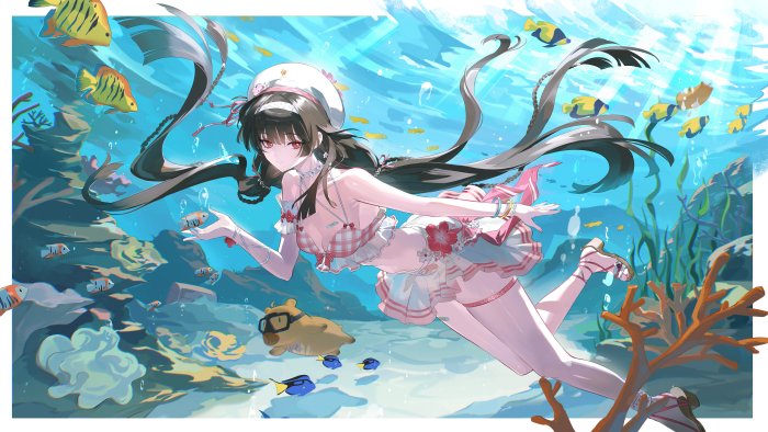 Yor Forger from Spy x Family Swimming Underwater