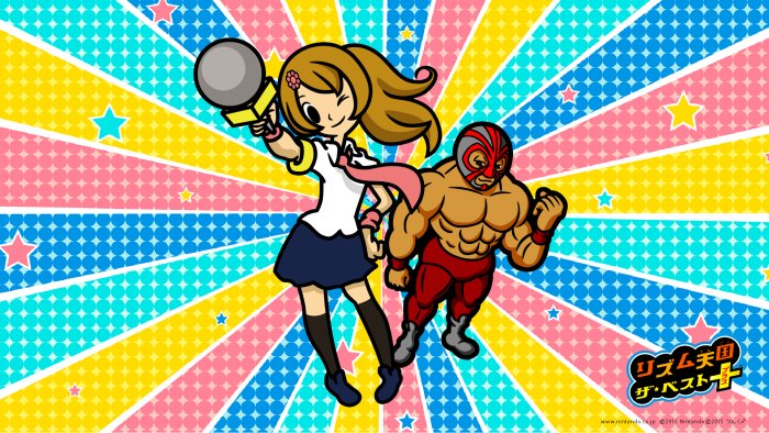 Reporter and Wrestler from Rhythm Heaven Megamix