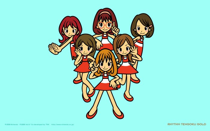 The Dazzles from Rhythm Tengoku Gold