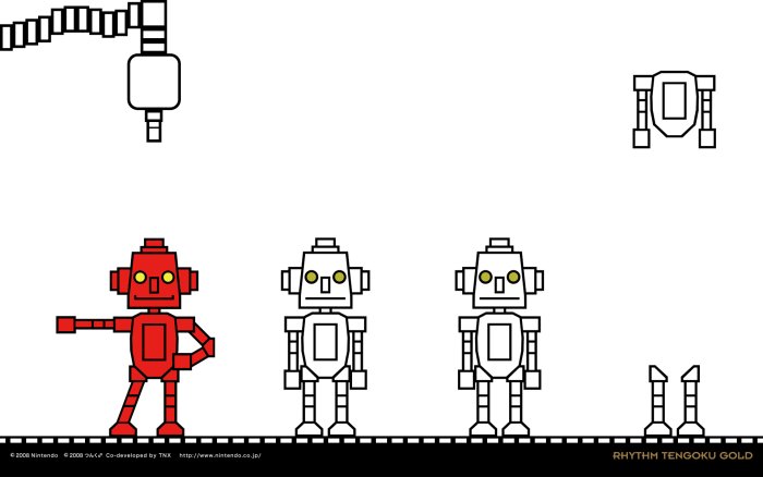 Fillbots from Rhythm Tengoku Gold