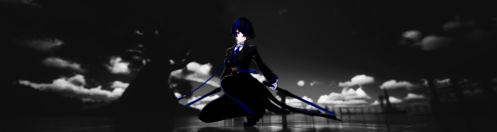 Seele Vollerei from Honkai Impact 3rd in Black Suit
