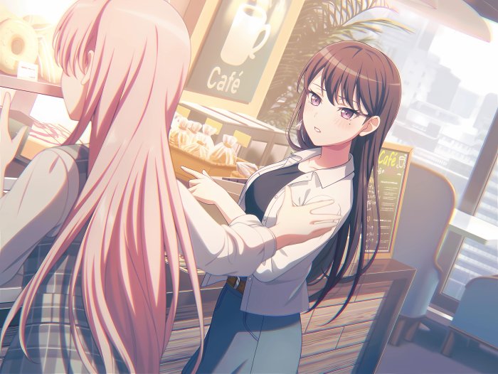 Soyo Nagasaki and Anon Chihaya from BanG Dream!