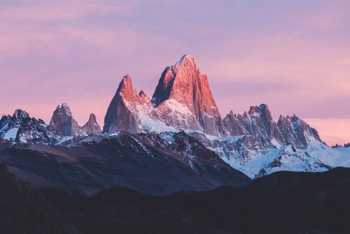 Mount Fitz Roy Peak at Sunrise