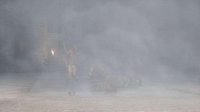Wolf in thick fog from Sekiro: Shadows Die Twice