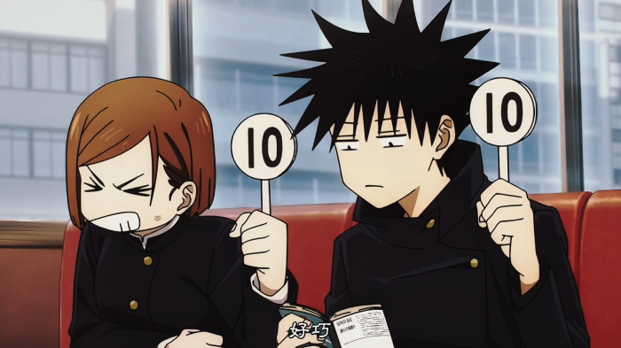 Nobara Kugisaki and Megumi Fushiguro from Jujutsu Kaisen