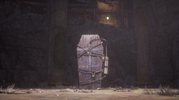 Chained Coffin with Gas Canister in Resident Evil 4