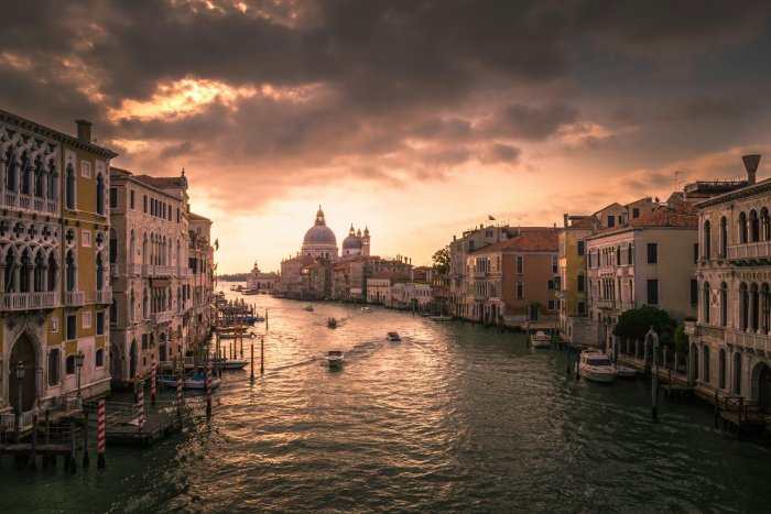 Grand Canal and Santa Maria della Salute in Venice
