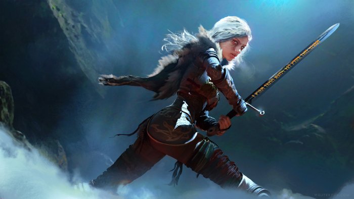 Ciri from The Witcher by Wojtek Fus