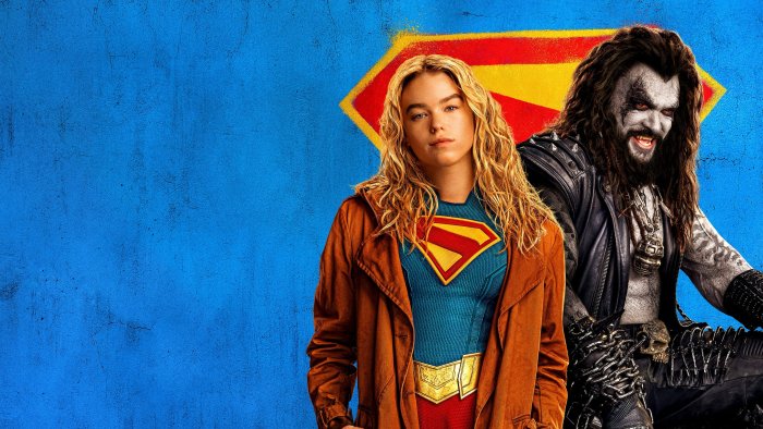 Supergirl and Lobo in Supergirl: Woman of Tomorrow