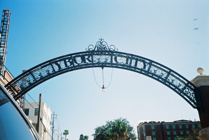 Historic Ybor City Archway Sign in Tampa Florida