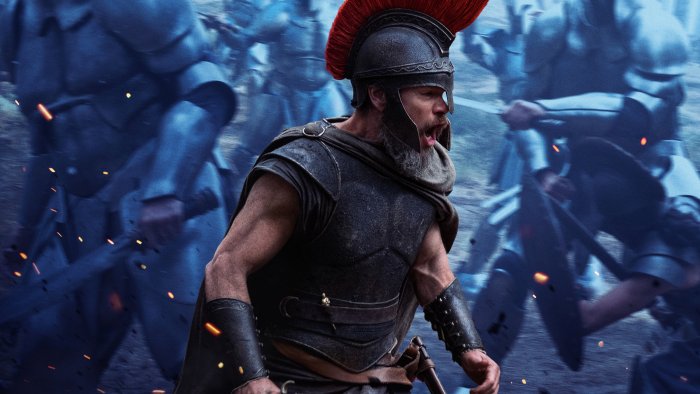 Greek warrior shouting in battle from The Odyssey