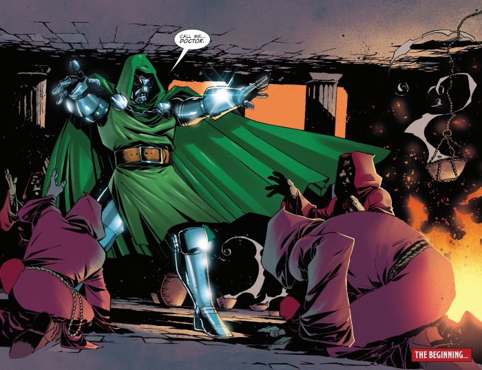 Doctor Doom in Marvel Comics Panel