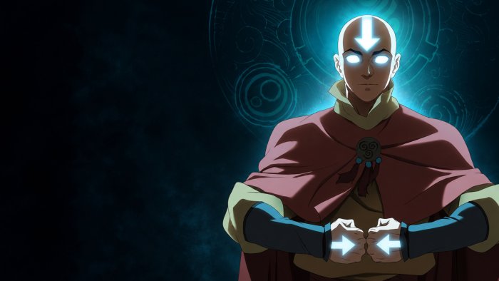 Adult Aang in the Avatar State from Avatar