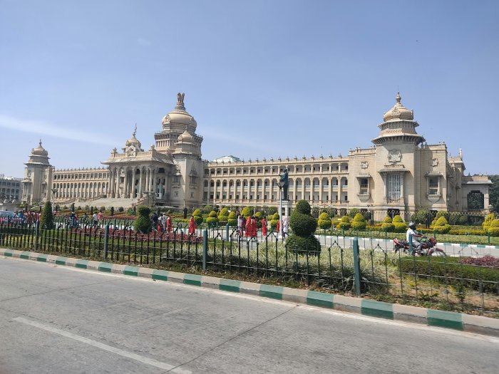 The Vidhana Soudha Building in Bengaluru India