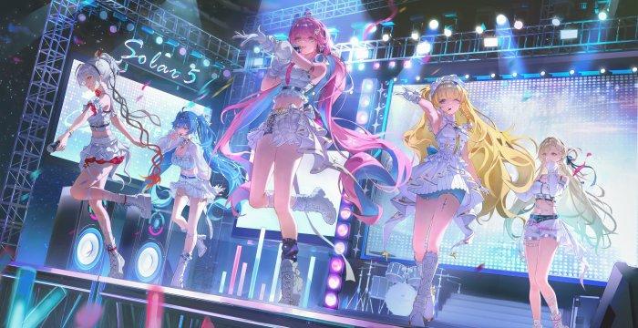 Wuthering Waves Characters as Idols on Stage
