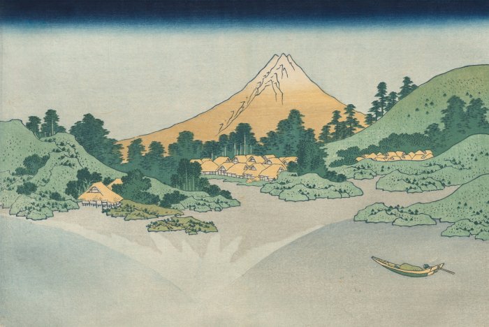 The Surface of Lake Misaka in Kai Province by Hokusai