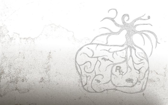 Rockstar Games Logo Sketch in Red Dead Redemption Style