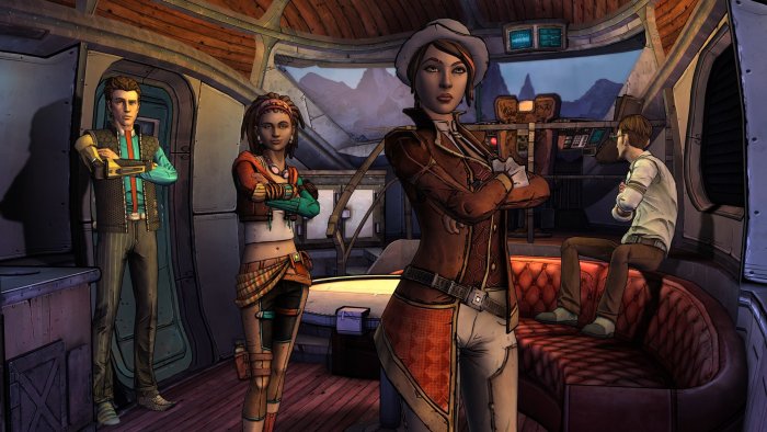 Fiona, Sasha, Rhys, and Vaughn in Tales from the Borderlands