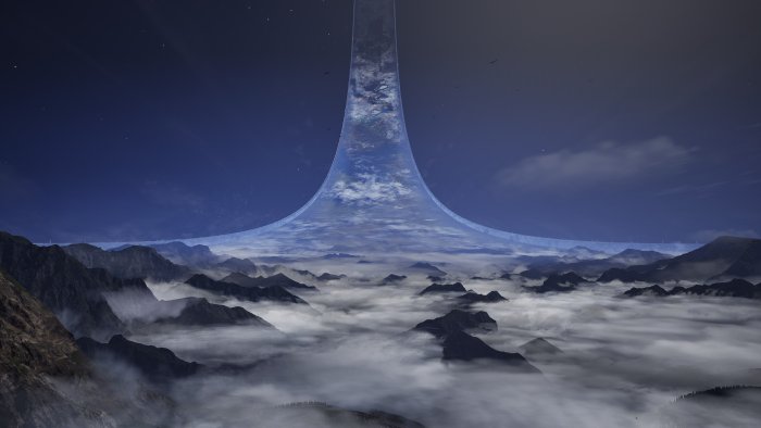 Zeta Halo ringworld from the Halo video game franchise