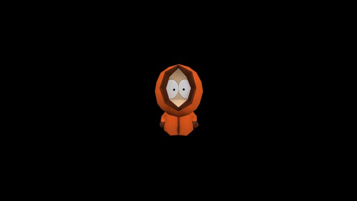 3D Low Poly Kenny McCormick from South Park