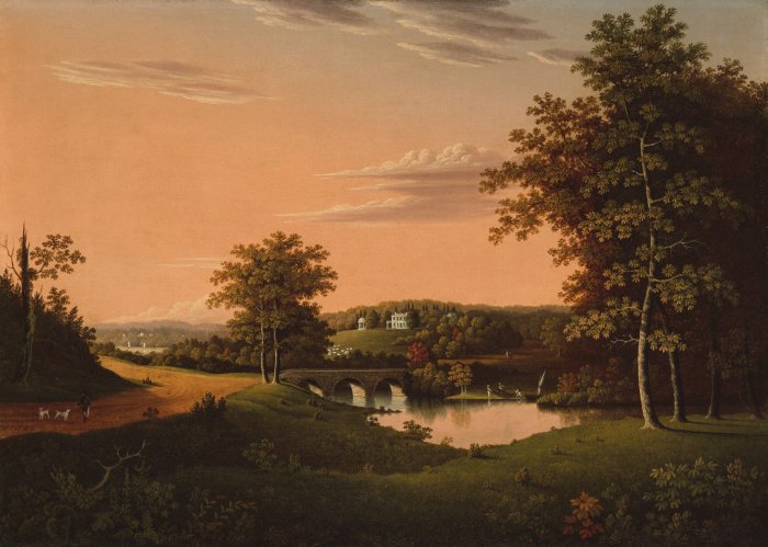 Point Breeze Estate of Joseph Napoleon Bonaparte Painting