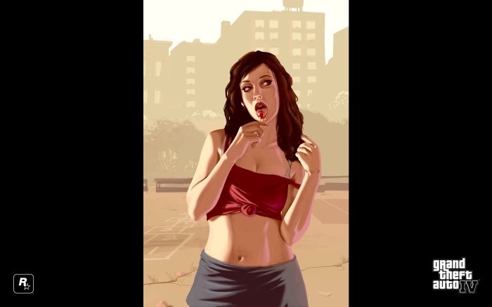 Lola Del Rio with Lollipop in Grand Theft Auto IV