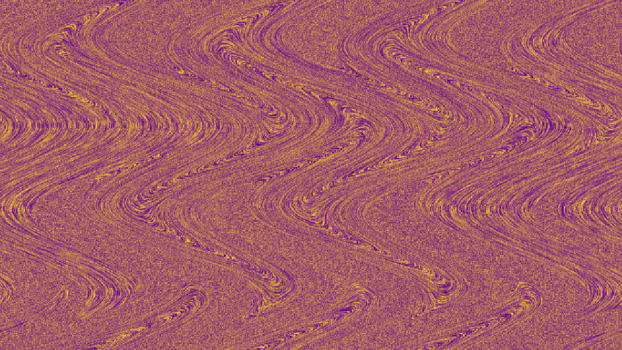 Abstract Purple and Gold Sinusoidal Wave Pattern