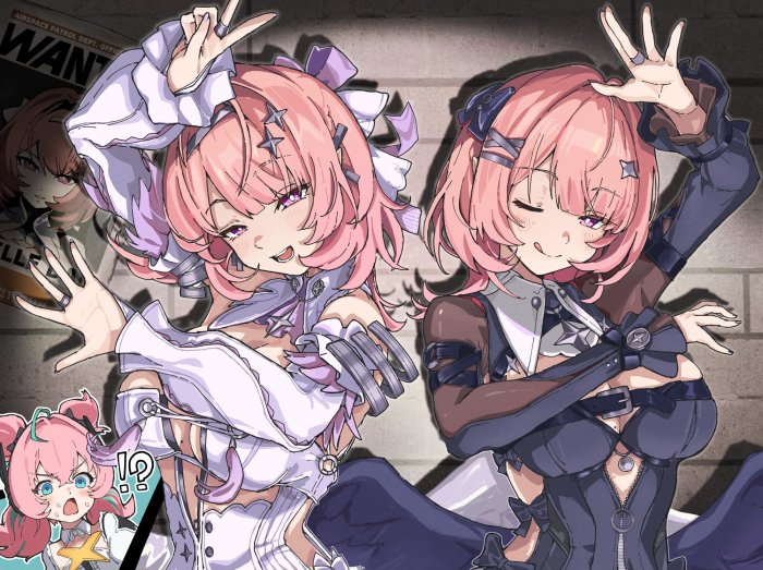Elysia in Light and Dark Outfits from Honkai Impact 3rd