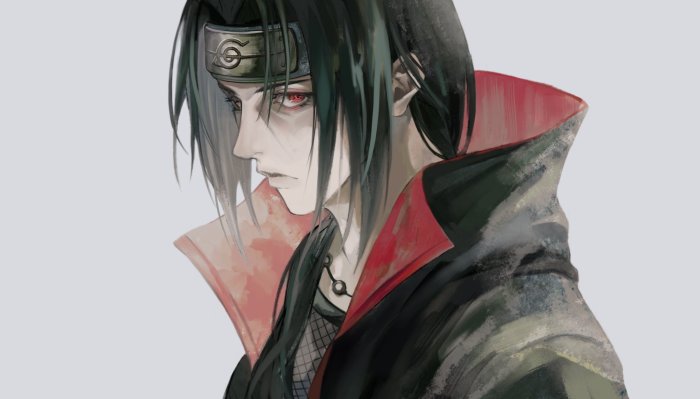 Itachi Uchiha from Naruto in Akatsuki Cloak