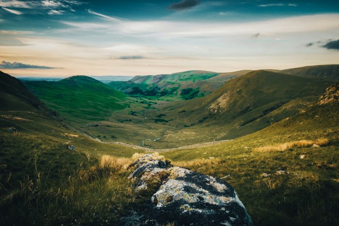 Green Valley and Rolling Hills of Hallin Fell