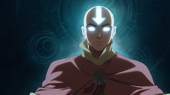 Adult Aang in the Avatar State from Avatar