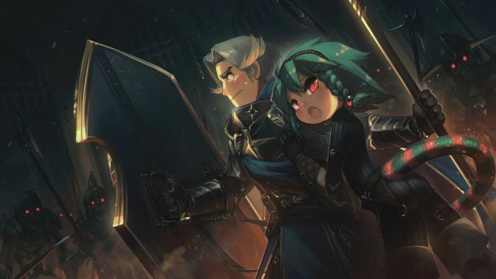 Knight and Snake Girl by Porforever