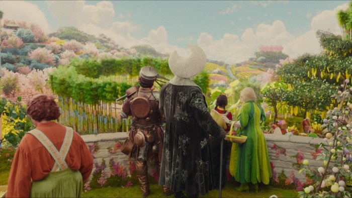 Characters looking over the landscape in The Magic Faraway Tree