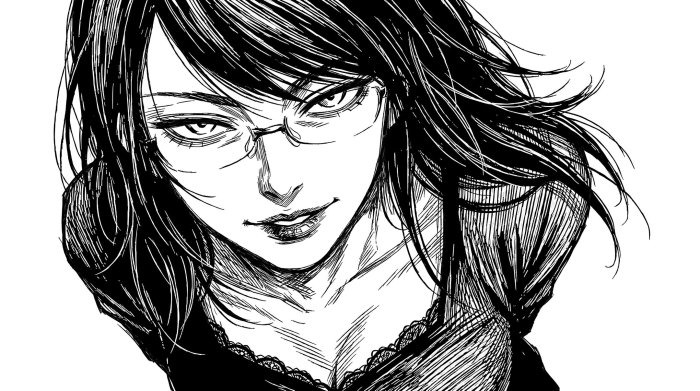 Rize Kamishiro from Tokyo Ghoul Manga Illustration