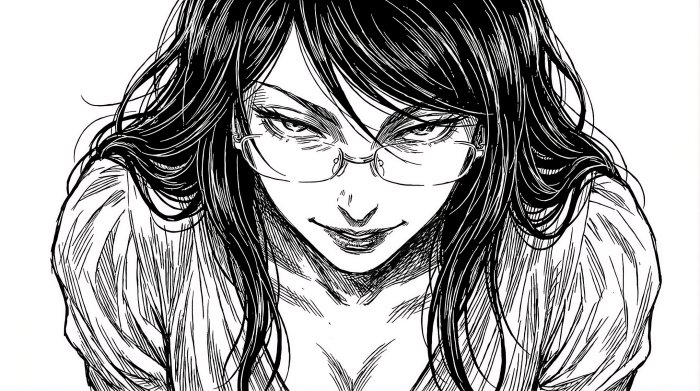 Rize Kamishiro from Tokyo Ghoul Manga Illustration