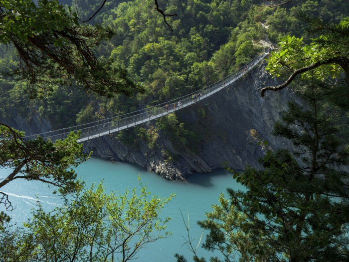 Himalayan Suspension Bridge of Monteynard in France