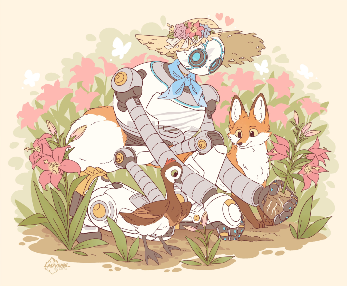 Roz, Fink, and Brightbill from The Wild Robot