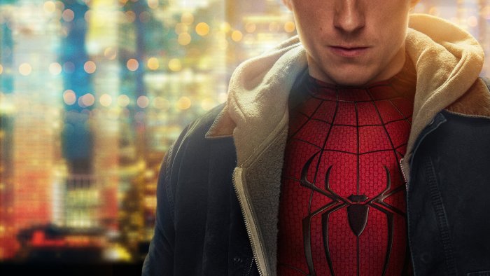 Tom Holland as Peter Parker in Spider-Man suit
