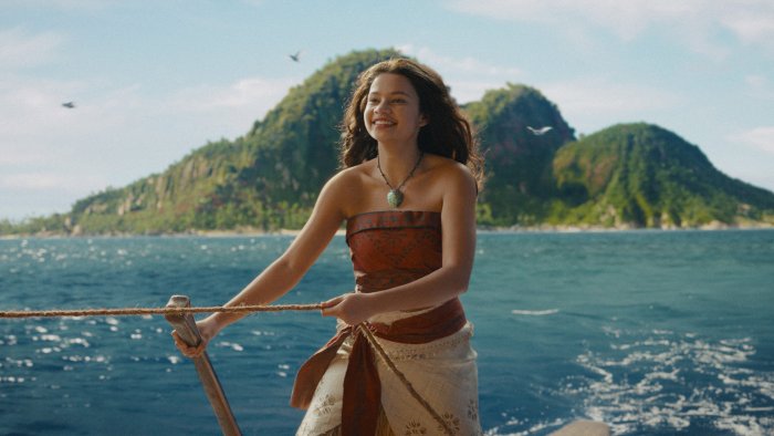 Catherine Laga'aia as Moana in Live-Action Moana Movie