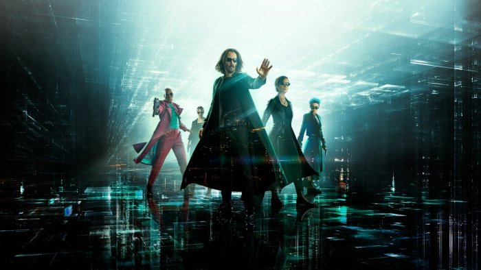 Neo, Trinity, and Morpheus in The Matrix Resurrections