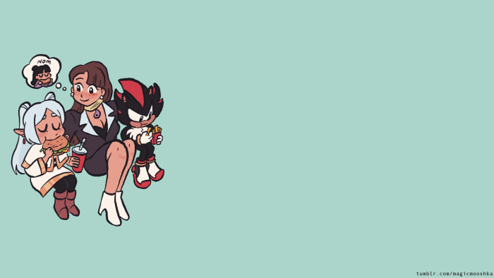 Frieren, Mia Fey, and Shadow the Hedgehog