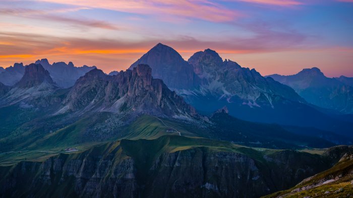 Passo Giau Mountain Peaks in the Dolomites