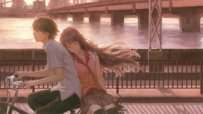 Koyomi Araragi and Hitagi Senjougahara from Monogatari