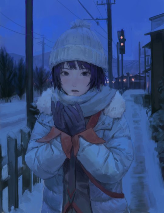 Yuki Nagato in Winter from The Disappearance of Haruhi Suzumiya