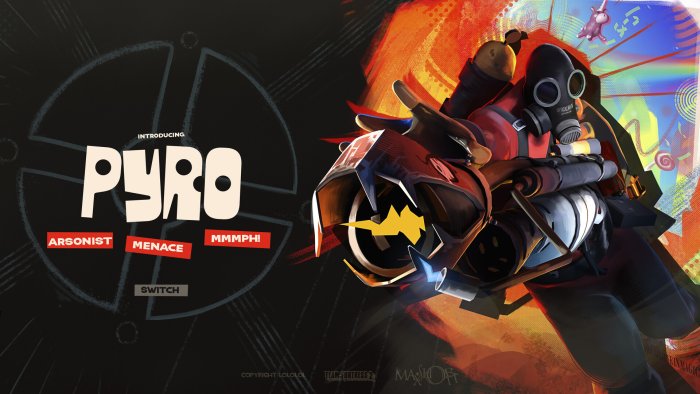 Introducing Pyro Character Poster from Team Fortress 2